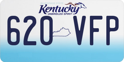 KY license plate 620VFP