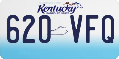 KY license plate 620VFQ