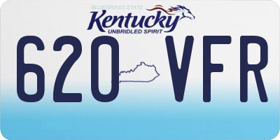 KY license plate 620VFR