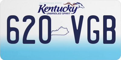 KY license plate 620VGB
