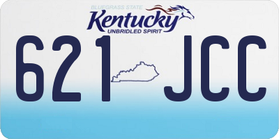 KY license plate 621JCC