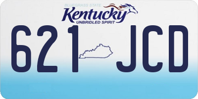 KY license plate 621JCD