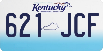 KY license plate 621JCF