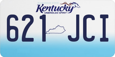 KY license plate 621JCI