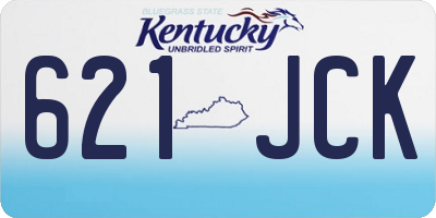 KY license plate 621JCK