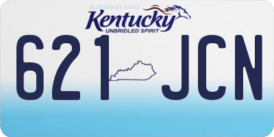 KY license plate 621JCN