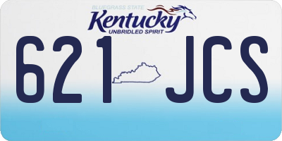 KY license plate 621JCS