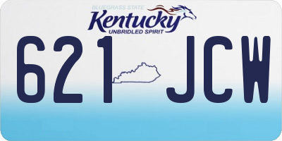KY license plate 621JCW