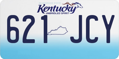KY license plate 621JCY