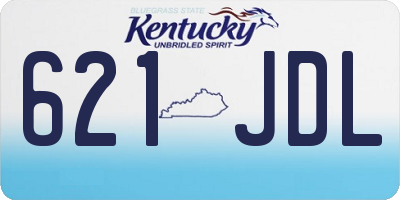 KY license plate 621JDL