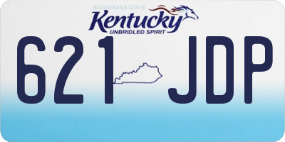 KY license plate 621JDP