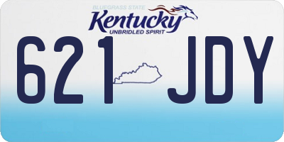 KY license plate 621JDY