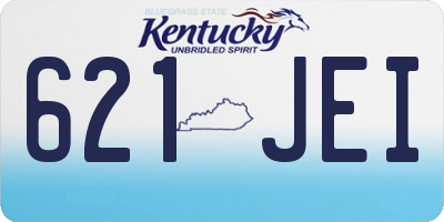 KY license plate 621JEI