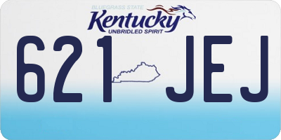 KY license plate 621JEJ
