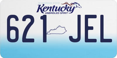 KY license plate 621JEL