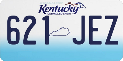 KY license plate 621JEZ