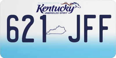 KY license plate 621JFF