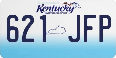 KY license plate 621JFP
