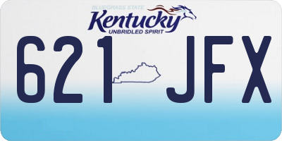KY license plate 621JFX