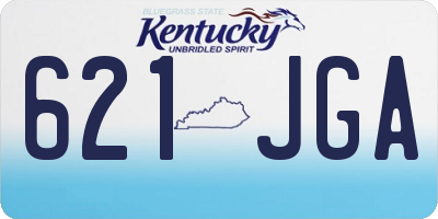 KY license plate 621JGA