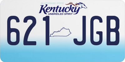 KY license plate 621JGB