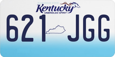 KY license plate 621JGG