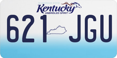 KY license plate 621JGU