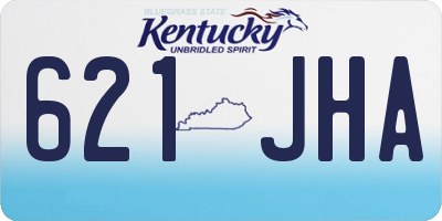 KY license plate 621JHA