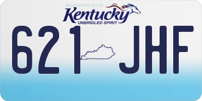 KY license plate 621JHF