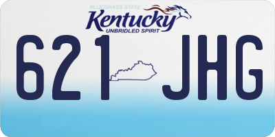 KY license plate 621JHG