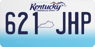 KY license plate 621JHP