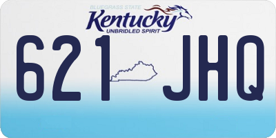KY license plate 621JHQ