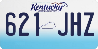 KY license plate 621JHZ