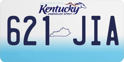 KY license plate 621JIA