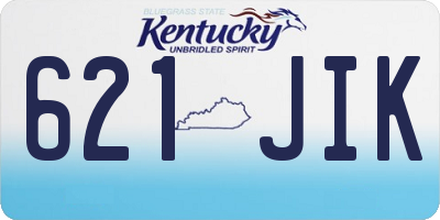 KY license plate 621JIK
