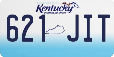 KY license plate 621JIT