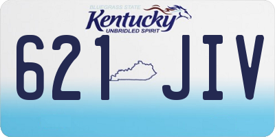 KY license plate 621JIV