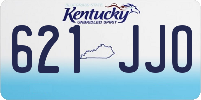 KY license plate 621JJO