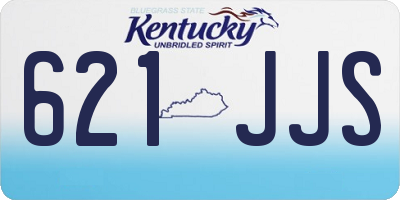 KY license plate 621JJS