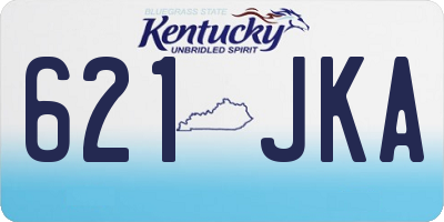 KY license plate 621JKA