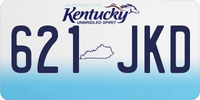KY license plate 621JKD