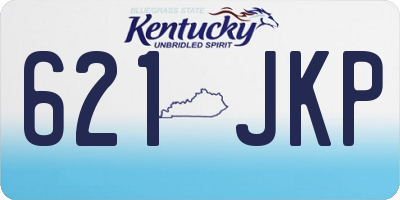 KY license plate 621JKP