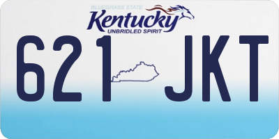KY license plate 621JKT