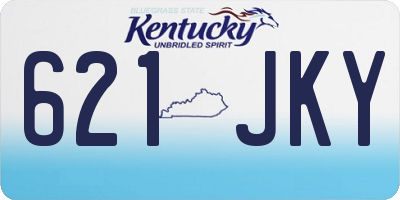 KY license plate 621JKY
