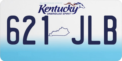KY license plate 621JLB
