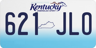 KY license plate 621JLO