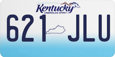 KY license plate 621JLU