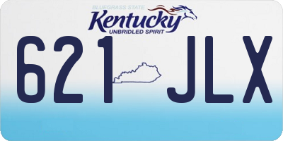 KY license plate 621JLX