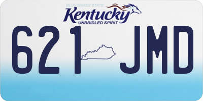 KY license plate 621JMD