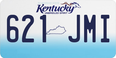 KY license plate 621JMI